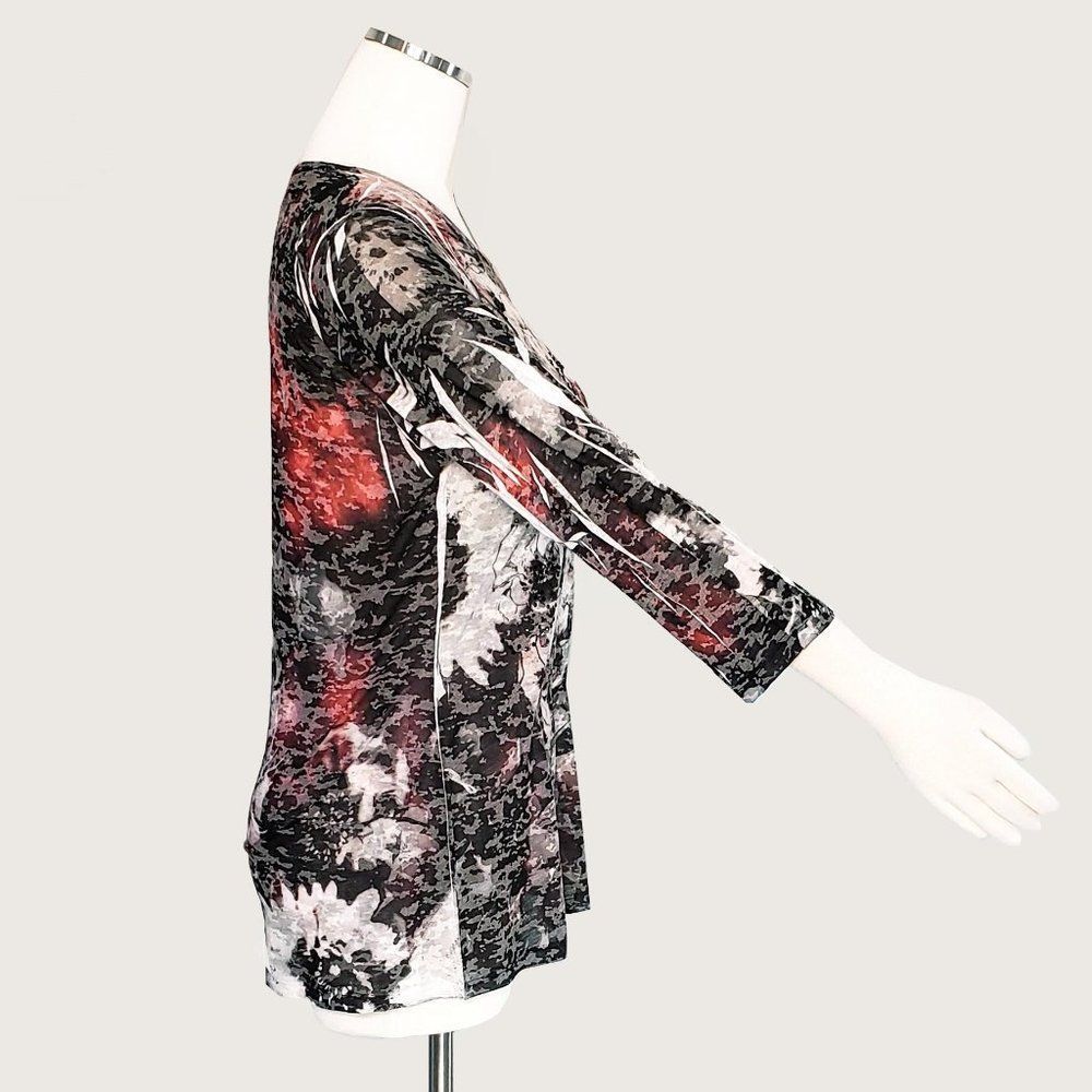 INC International Concepts Beaded Print Top NWOT - Picture 5 of 8